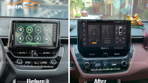 Màn hình DVD Android liền camera 360 xe Toyota Cross 2020 - nay | Elliview S4 Deluxe 